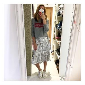 Zara tiered sequin midi skirt size M blogger fave!